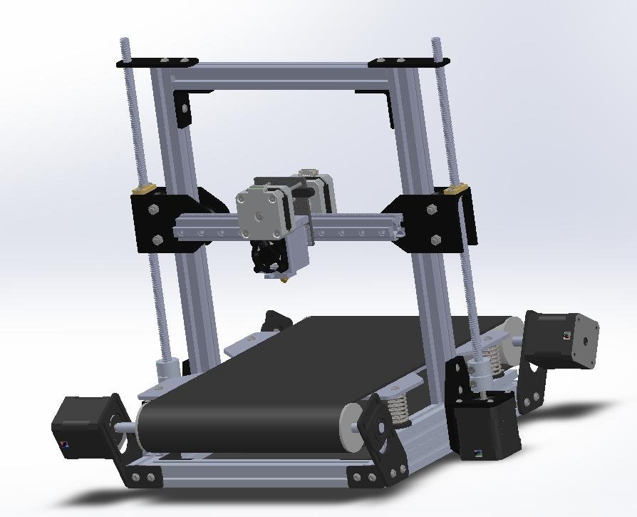Conveyor 3D printer final assembly